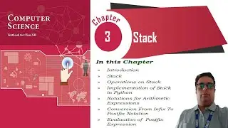 NCERT CLASS 12 Computer Science Chapter 3 || Stack || Stack in Python || Data Structure Stack