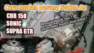 CARA PASANG NOKEN AS CBR 150, SONIC & GTR