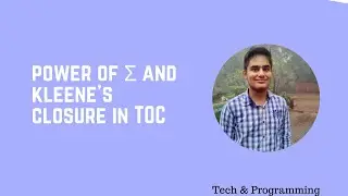 L4: Power of Σ and Kleene's Closure in TOC | Explanation in Hindi | Theory of Computation(TOC)