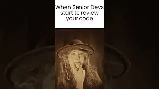 When Senior Devs start to review your code  #shorts