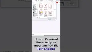 How to Password Protected your Important PDF file