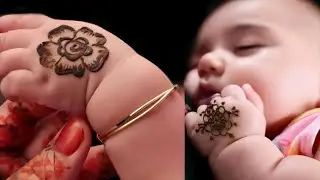 Baby Girl Mehndi Design🔥Cute Baby Mehndi Design🔥Simple Mehndi Design For Kids #henna @FASHIONHAUL93