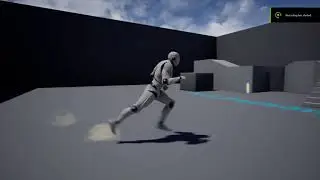 Learning Niagara - quick start tutorial result - footstep dust