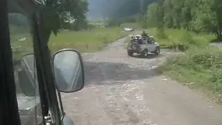 Архыз. Софийская долина: УАЗ зажигает по бездорожью
