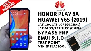 HUAWEI HONOR Play 8a / Y6s  FRP Bypass, EMUI 9.1.0 (JAT-L29, JAT-LX3, JAT-L09, JAT-AL00) Test Point