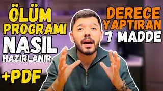 Kendi Derece Programını Nasıl Hazırlarsın? | 7 Madde ile ÖLÜM Programı Rehberi!
