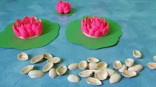 Diwali decoration ideas/Best out of waste/Lotus flower/how to make lotus flower