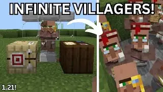 Minecraft EASY Infinite Villager Breeder in Bedrock 1.21 (MCPE/PS4/Xbox/Nintendo Switch/Windows10)