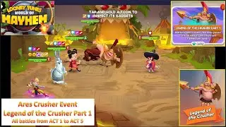 [*/\*] Looney Tunes World of Mayhem - Ares Crusher Event - Legend of the Crusher Part 1 All battles