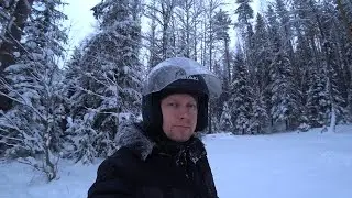 Сезон железных собак. Покатушки по зимнему лесу.