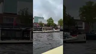 On Boat Around the beautiful houses in Central Amsterdam