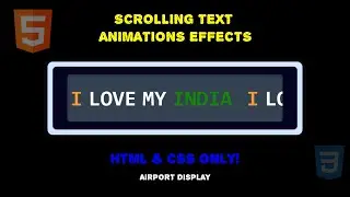 CSS Text Animation Tutorial for Beginners | I LOVE MY INDIA Effect | Step-by-Step Guide.