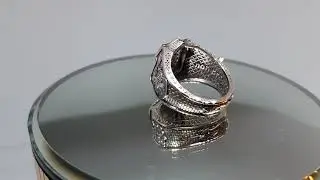 Кольцо "АВ" из золота с бриллиантами