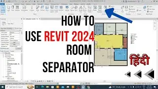 How to use REVIT 2024 Room Separator || revit room separator 
