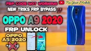 Oppo A9 2020 FRP BYPASS / Frp Code Not Working / Oppo A9 2020. A5 Frp Unlock / All Oppo Frp Unlock