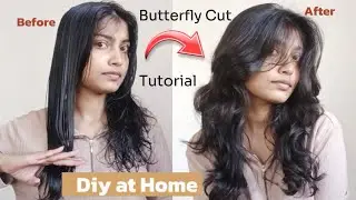 This Is Your Sign to Cut Your Own Hair at Home | Wolf /Butterfly Cut