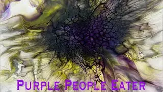 #30 - Purple People Eater Halloween Fluid Art!