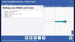 Setting Line Width and Color for the Python Turtle