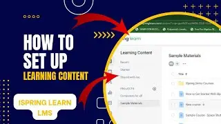 How to add Learning Content to iSpring Learn