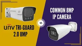 Uniview Tri-Guard 2.0 8MP vs Common 8MP IP Camera - Video quality comparison  and Digital Zoom
