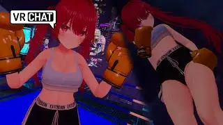Rad babe demolishes you on the rooftop VRchat POV BOXING