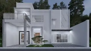 Desain Rumah 2 Lantai 12x13 Meter
