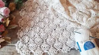 ВЯЖУ и Не МОГУ остановиться!🤗Ажурная шаль (бактус) 