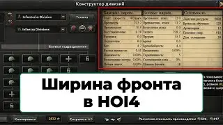 Ширина фронта в HOI4 и шаблоны дивизий