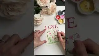 Super Simple Watercolor Hearts and Flowers