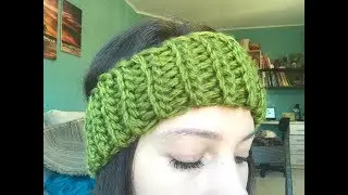 Простая красивая повязка крючком легкий узор подробный урок crochet band