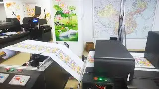 Reel to Reel single pass printing machine