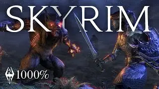 SKYRIM hombres lobo y algo así / 22 DIA reto 1000%