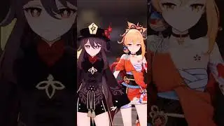 【genshin MMD】Hutao and yoimiya || Genshin impact #mmd #dance #genshinimpact #shorts #hutao #yoimiya