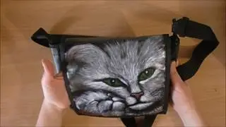 How to alter the bag - picture acrylic paints