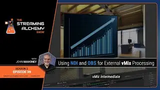 Using OBS and NDI for External vMix Processing