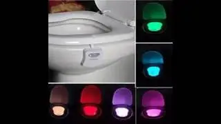 Colorful Motion Sensor Toilet Nightlight ，Oenbopo Home Toilet Bathroom Human Body Auto Motion
