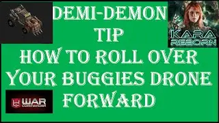 War Commander: DEMI-DEMO TIP BUGGIES DRONE ROLL OVER FORWARD/ COMMANDER 1 TEST