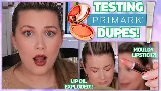 TESTING PRIMARK DUPES! | CHARLOTTE TILBURY & RARE BEAUTY DUPE REVIEWS!