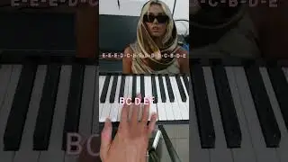 Flowers - Miley Cyrus (Piano Tutorial) #shorts