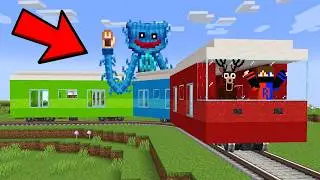 I Created A Working Train for Scary Monsters in Minecraft