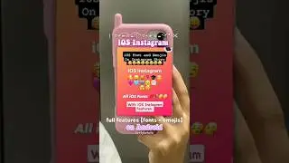 iOS Instagram Full Features (fonts + emojis) on Android #iosinstagram #iosemojis