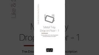 Metal Tray Drop on Floor / Metal Tray Sound Effect #metal