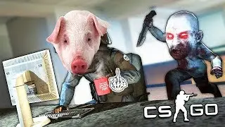 СВИНЬЯ НЕРЕАЛЬНО УБЕГАЕТ ОТ МАНЬЯКОВ В CS:GO!