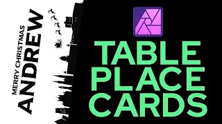 Designing Table Place Cards in Affinity Photo 2 iPad