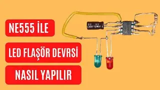 NE555 İLE LED FLAŞÖR DEVRESİ