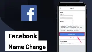 How to Change  Name On Facebook | How to edit Facebook profile name