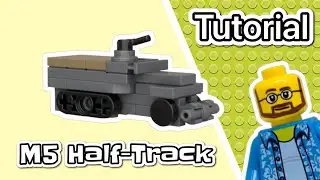 LEGO WW2 M5 Half-Track in Micro Brick Battle scale tutorial