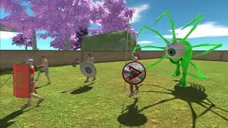 Escape from Green Alien - Escape from Monster - Animal Revolt Battle Simulator