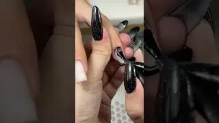 Необычный френч + теневой стемпинг