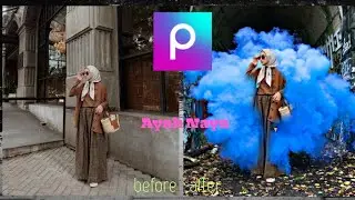 Edit foto smoke efek di aplikasi PicsArt dengan mudah